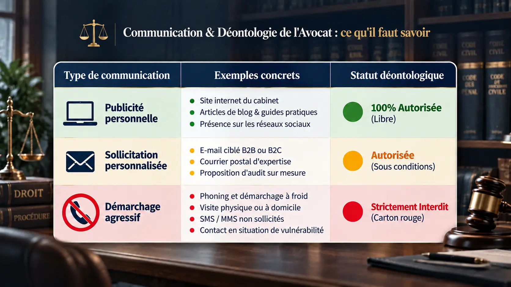 Communication et déontologie avocats